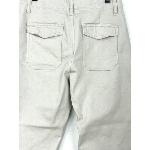 Cabi Compass Women Sz 10 Beige Oyster Pant Ankle Zipper Large Pockets Comfort E1 - Picture 8 of 12